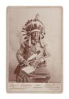 RAIN-IN-THE-FACE; CHIEF OF THE LAKOTA. Photograph Signed, Rain in the Face,